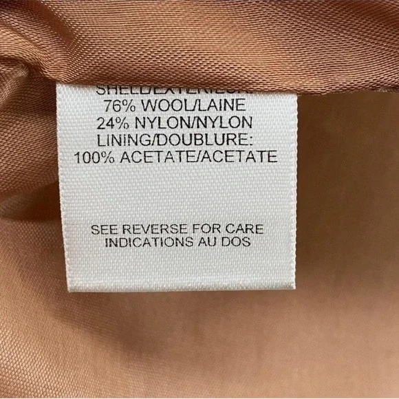 VINTAGE TALBOTS Wool Blend Preppy Chic Plaid Tan Min(d)I Wrap Skirt. NWOT. - Picture 4 of 8